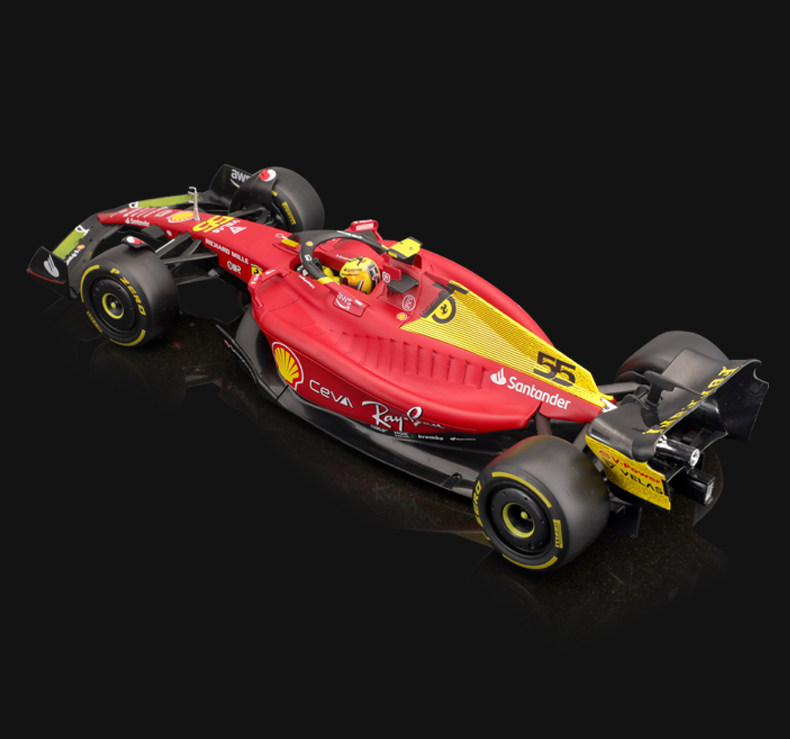 Модель машины 比美高 1:18 法拉利f1-75赛车 仿真合金车模型16号75周年礼品摆件 Bimei high