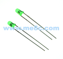 Green light emitting diode green LED luminotron light emitting diode long foot 3mm
