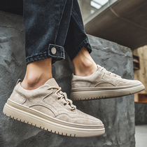 2021 Fall New Mens Shoes Fashion Trends Casual Leather Shoes Turd Leather 100 Hitch Shoes Inglén Low Bunch Shoes