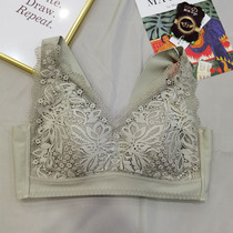 Large Chest Wellness Cup 3D No Steel Ring Sleep Vest Style Closeted Breast Underwear Lace Bra Cotton bra breathable