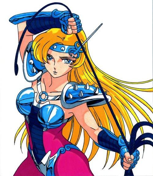 白银圣斗士魔铃,另一个就是和星矢相爱相杀的蛇夫座白银圣斗士莎尔娜