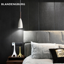 Nordic headboard chandelier minimalist triple head dining room Bench Bedroom Personality Creative Bedside Solid Wood Dins Net Red Chandelier