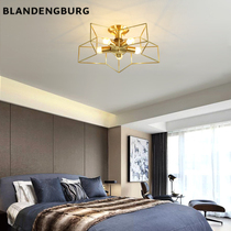 Brass suck top light Nordic minimalist Yorkoff gangway lights small balcony Book room Creative pentagram Childrens room Bedroom light