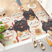 Silk Circle Floor Mat entry door mat stairway door mat home entrance mat can be cut door entrance carpet