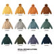 BPCALL vintage heavyweight and thick pure cotton horizontal knit hooded four-color sweater for men and women BPCALL vintage heavyweight and thick pure cotton horizontal knit hooded four-color sweater for men and women