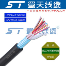 ST Shutian HYA10 pair outdoor communication cable 10*2*0 4 10*2*0 5 with armored large logarithmic cable