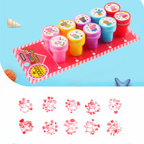 Cute children piggy page seal kindergarten teacher with student encouragement reward teacher praise stamp suit