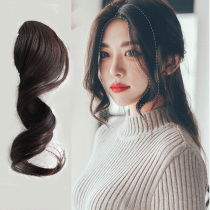 Fake piece curling piece simulation hair receiving piece fake bangs oblique face face Korean version roll bangs head curtain in bangs
