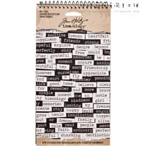 Spot Tim Holtz small talk black and white English sentences Retro wild stickers are not stuffy with the same
