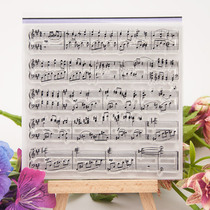 Spot export high quality domestic hand account transparent silicone student seal background seal brick button sheet music