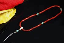Tibets original string of 100 years of cinnabar for cypress seeds Bodhi beads rare beads