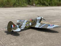 Global: 40 grade balsa wood Spitfire electric like real aircraft fixed wing can be retracted landing gear TWE311XM