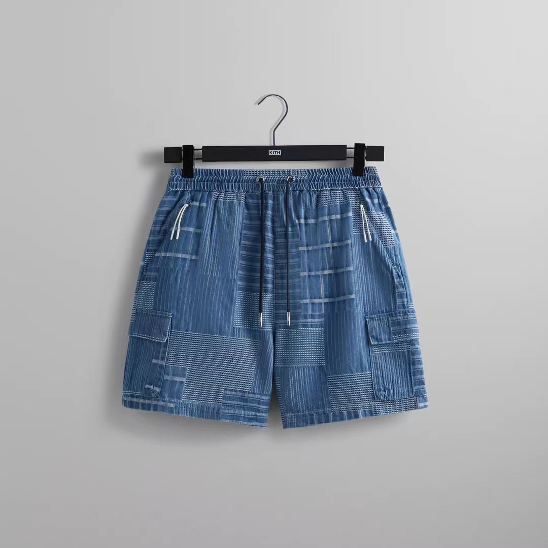 KITH Japanese Indigo Jacquard Wolcott Short 日本提花牛仔短裤