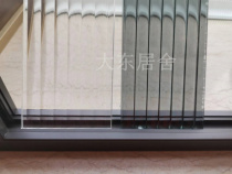 Zhengzhou Dingding to be extremely simple aluminum alloy washroom Opaque Open Door Moon Light Grey narrow rims Hanging Rail Linkage Push Ramen