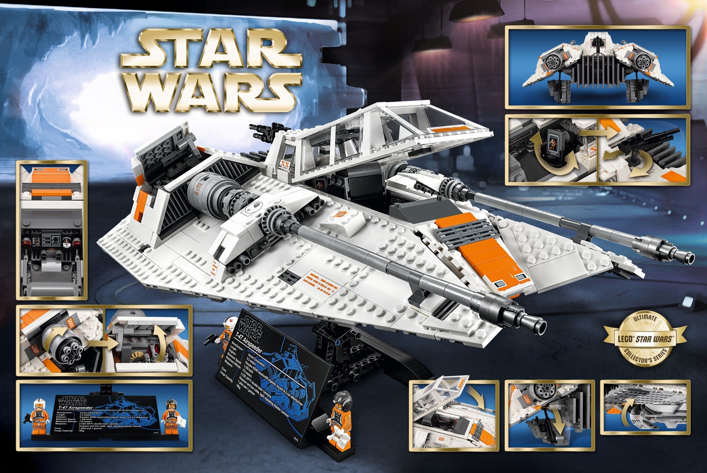 【米娅拾光 预售】lego 75144星球大战 雪地战机 snowspeeder