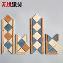Antique brick Skirting line Tile floor line Living room floor tile wave line Kitchen wall brick Waist line Corridor edge line waveguide