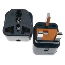 British standard three-way universal conversion plug with fuse Singapore Malaysia Maldives Dubai socket 13A