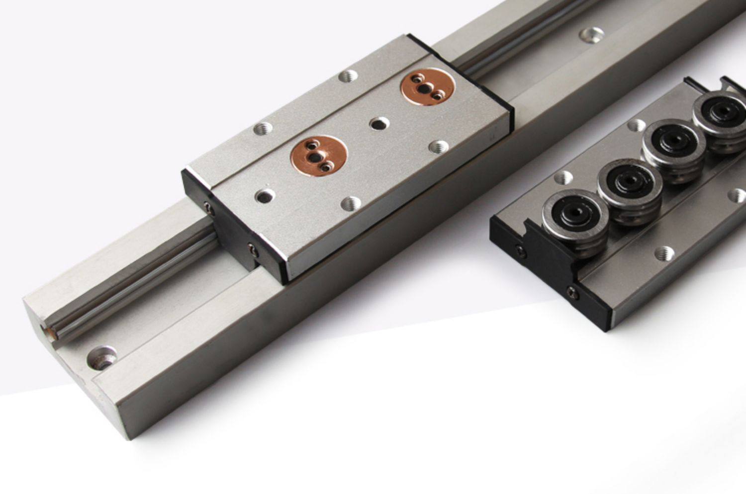 内置双轴心直线导轨滑块机械高速静音工业滑轨铝型材sgr15n轨道