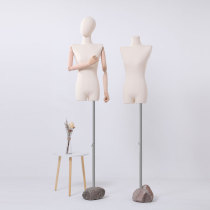 Clothing Shop Model Props Womens Clothing Shop Window Halfbody Show Body Human Wedding Dress Shelf Stone Stones Base