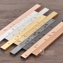 Stainless steel color bending edging ceiling ceiling round Fox background mirror sandblasting black titanium rose champagne gold skirting line