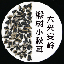 Northeast Daxing Anling autumn agaric dry 250g small bowl ear linen wood ear small autumn ear black agaric ground leather dish