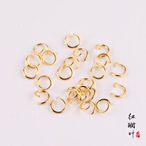 DIY jewelry accessories Gold Open Circle closed ring single ring iron ring bracelet necklace earrings connecting ring
