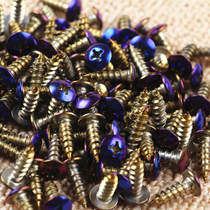 304 stainless steel calf electric car Screw burned titanium color screw cross head self-tapping screw buckle