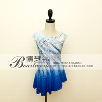 Boyi professional customized figure skating clothing Children adult competition performance grading skating dress A1240