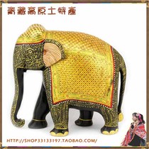 Indian Crafts Pure Hand Carved Solid Wood Wood Carved Elephant Pendulum with Feng Shui wisdom The god of wisdom