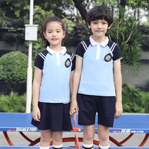 Primary and secondary school students summer school uniform Kindergarten garden uniform Sports performance uniform Mens and womens childrens chorus suit customization