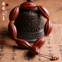 Natural olive core hand string Olive Hu core carved Buddha beads bracelet Men and women play to play to reverse the universe handmade jewelry