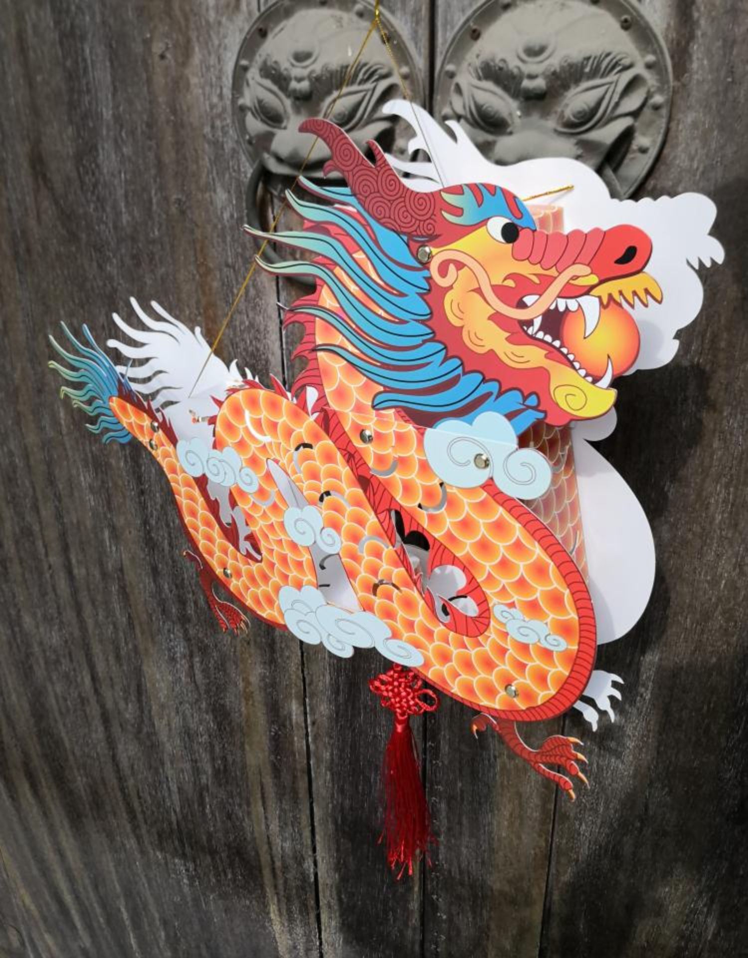 传统新年元宵节手提灯笼手工材料包制作l龙灯春节花灯diy半成品