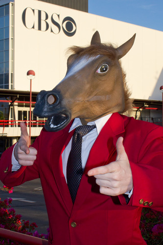 万圣节千里驹白龙马面具 马帽子马头头套罩 狼马头面具