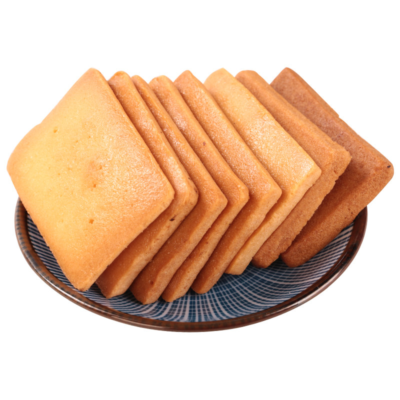 喜善乐煎蛋糕干无添加全鸡蛋糕干煎饼面包干办公零食