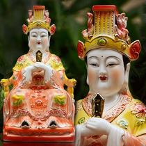 Ceramic Mazu statue like Buddha statue dedicated to the handicraft king Mothers mother mother of the Virgin Mary after the Virgin Mary of the sky