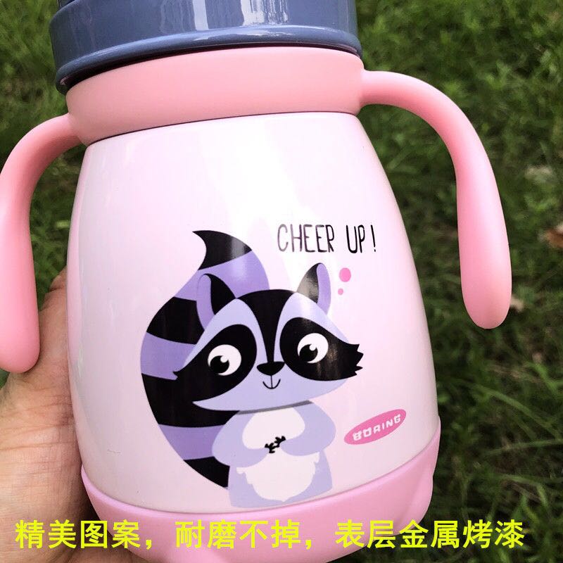 baby 304 stainless steel heat preservation milk bottle general wide caliber anti flatulence and anti falling baby heat preservation cup