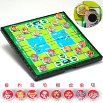 Special large magnetic folding colosseum chess Childrens magnet cartoon puzzle game Colosseum chess Animal chess