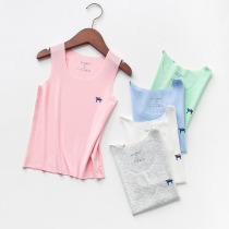 Boy girl baby vest ultra slim summer mount Modale cotton breathable and soft sleeveless blouse with bottomed sweatshirt