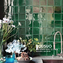 Qushuo ins net celebrity Spanish kiln becomes hexagonal brick Bathroom bathroom toilet tile Entrance kitchen wall brick
