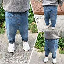 Newborn baby clothes cute super cute PP pants Year-old male treasure spring outfit super Western style 12 months childrens trousers tide