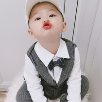 Year-old baby clothes Boys autumn clothes 6-12 months babies go out in spring to hold clothes for newborns for 100 days of dress tide