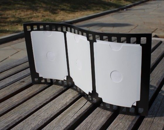 相框批发玻璃相框 黑色胶卷型相架3联5寸家居摆台 影楼礼品