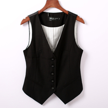 Korean womens new sleeveless suit horse clip spring and Autumn fashion short professional slim single-breasted vest trend