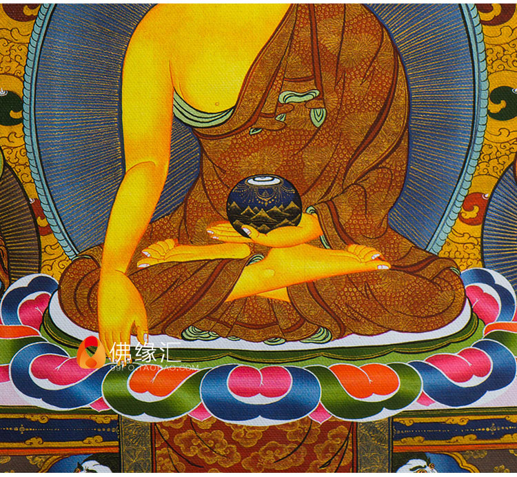 佛缘汇唐卡佛堂供佛壁画矿物颜料释迦牟尼三十五佛35佛玄关装饰画