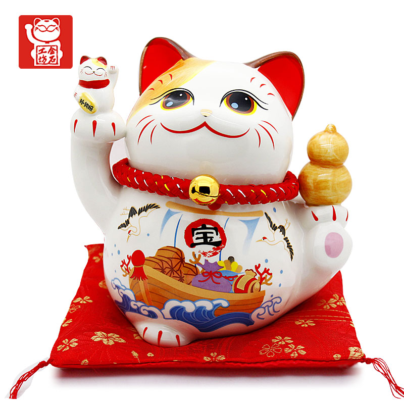 Stone workshop feng shui plutus cat piggy bank ceramic office home furnishing articles housewarming shops the opened the gift