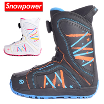 Snow Power childrens snowboard shoes Mens and womens ski boots black and white size 30-35