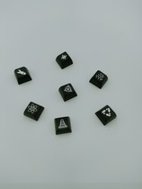 OSA key cap ball cap two-color molding PBT material mechanical keyboard supplement customized kit CIYDIY axle test device