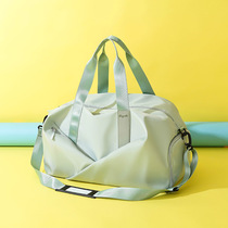 Yoga Sports Bag Girls Fitness Bag Women Dry Wet Separation Containing Training Pack Large Capacity Carry-on Satchel Travel Bag