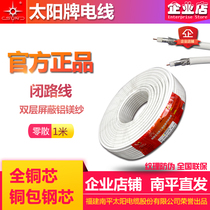 (Scattered) Sun TV closed route double shielded SYWV75-5-I Solar cable Nanping straight hair