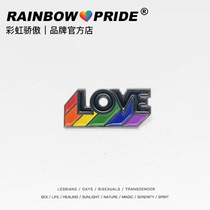 RainbowPride Rainbow Badge LGBTQ Pride Month Medal Pin LOVE is LOVE Gay Jewelry